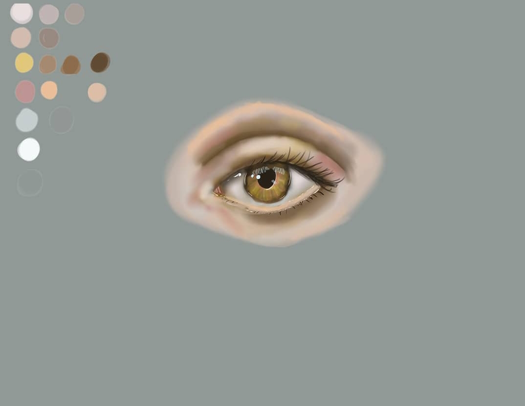 First eye, painting